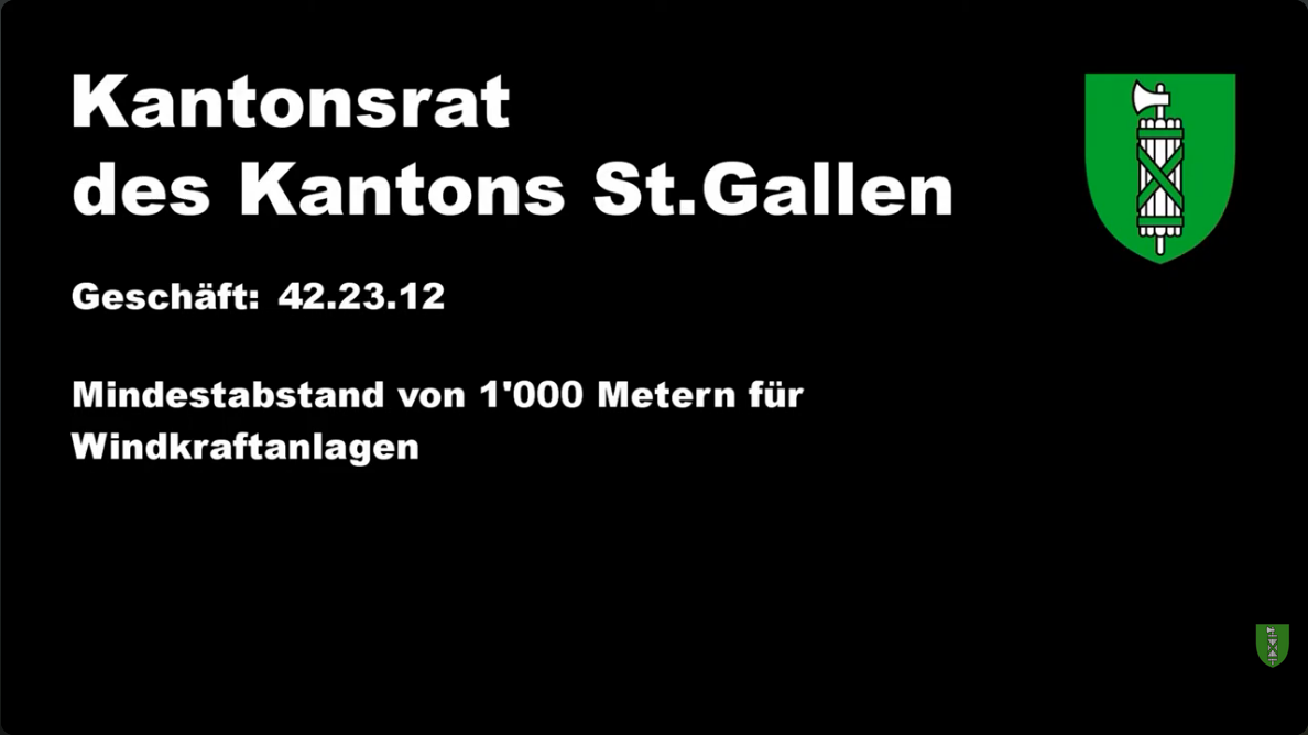 Mindestabstand von 1'000 Metern für Windkraftanlagen